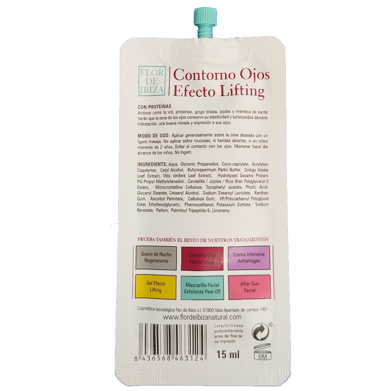 Contorno de ojos efecto lifting - Flor de Ibiza reverso