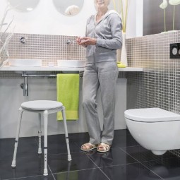 Taburete Aquatec Dot con Disco Giratorio