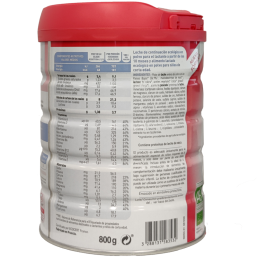 Leche infantil de cabra BIO CAPREA 3 Crecimiento BabyBio 800g reverso