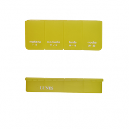 Pastillero semanal de 3 o 4 tomas diarias