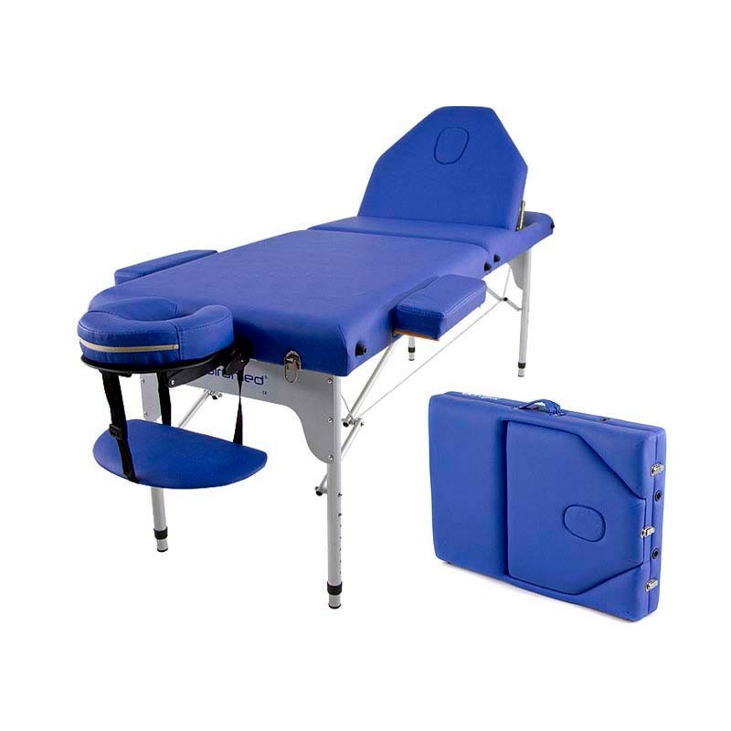 Camilla plegable de aluminio 186x66 cm.