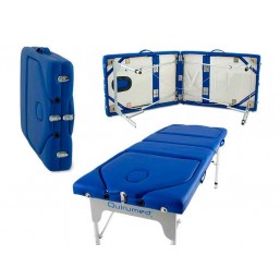 Camilla plegable de aluminio 186x66 cm.